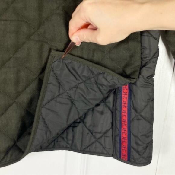 CAROLINA HERRERA Peacoat Men Large Wool Blend Pearl Snap Full Zip - Picture 7 of 14